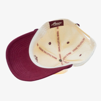 Huega House 'Range' 2-Tone 5-Panel Snapback Hat Maroon / Natural - SOLE SERIOUSS (4)