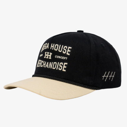 Huega House 'Range' 2-Tone 5-Panel Snapback Hat Natural / Black - SOLE SERIOUSS (1)