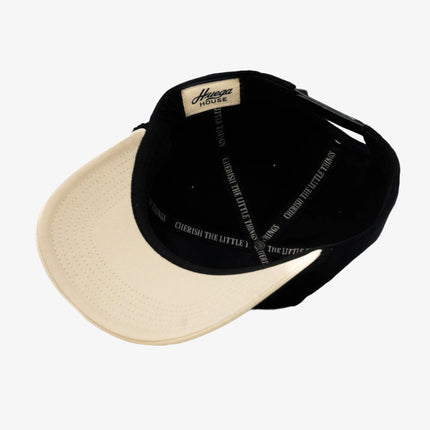 Huega House 'Range' 2-Tone 5-Panel Snapback Hat Natural / Black - SOLE SERIOUSS (4)