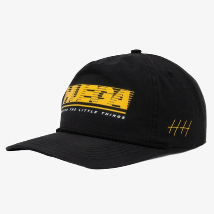 Huega House 'Tidal' 5-Panel Nylon Snapback Hat Black / Yellow - SOLE SERIOUSS (1)