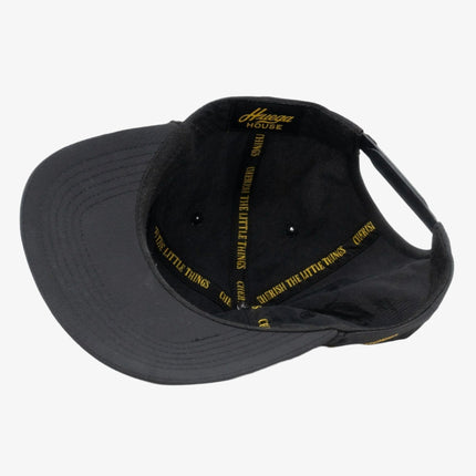 Huega House 'Tidal' 5-Panel Nylon Snapback Hat Black / Yellow - SOLE SERIOUSS (5)