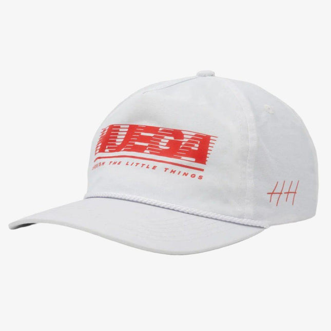 Huega House 'Tidal' 5-Panel Nylon Snapback Hat White / Red - SOLE SERIOUSS (1)