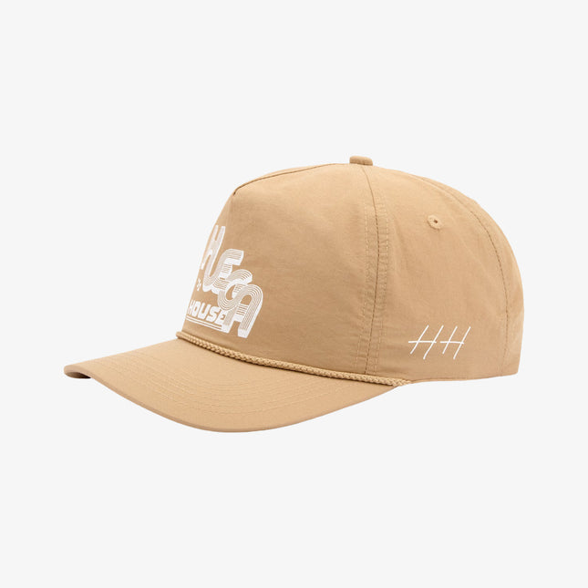 Huega House 'Track' 5-Panel Nylon Snapback Hat Khaki | SOLE SERIOUSS [1]