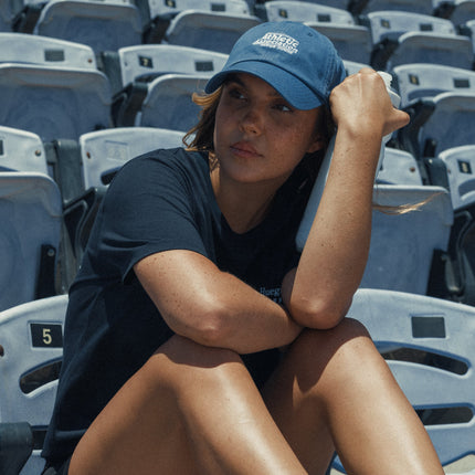 Huega House 'Varsity' Adjustable Dad Hat Slate Blue | SOLE SERIOUSS [5]