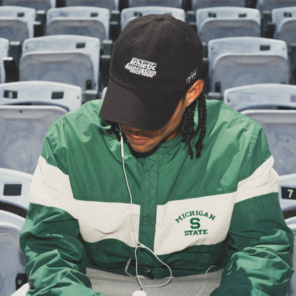 Huega House 'Varsity' Adjustable Dad Hat Washed Black | SOLE SERIOUSS [5]