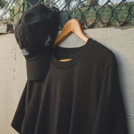 Huega House 'Varsity' Adjustable Dad Hat Washed Black | SOLE SERIOUSS [6]