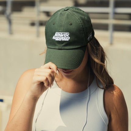 Huega House 'Varsity' Adjustable Dad Hat Washed Green | SOLE SERIOUSS [5]