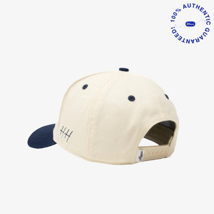 Huega House 'Vintage Swan' 2-Tone 5-Panel Snapback Hat Navy Blue / Natural | SOLE SERIOUSS [3]