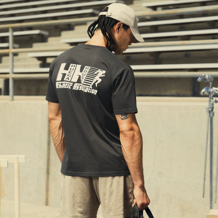 Huega House 'Warm Up' Standard Tee Charcoal | SOLE SERIOUSS [3]