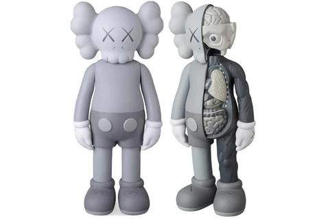 KAWS Companion & Companion Flayed Figures (Set of 2) Grey - Atelier-lumieres Cheap Sneakers Sales Online (1)