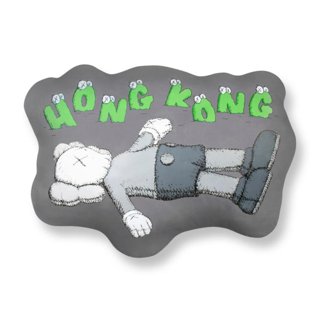 KAWS Holiday Companion Cushion 'Hong Kong' Grey - SOLE SERIOUSS (1)