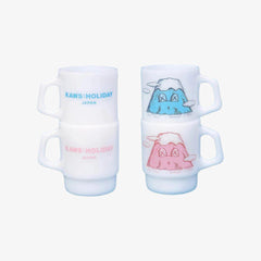 KAWS Holiday Fire-King Mugs 'Japan Mount Fuji' (Set of 2) - SOLE SERIOUSS (1)