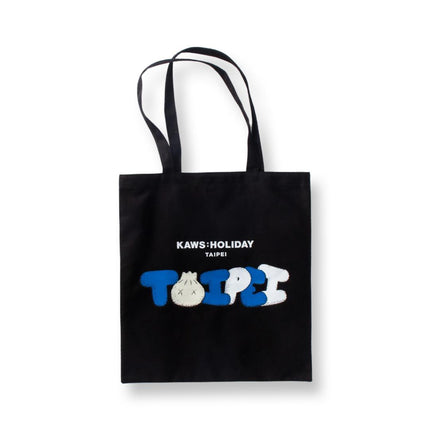 KAWS Holiday Taipei Tote Bag Black / Blue - SOLE SERIOUSS (1)