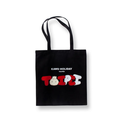 KAWS Holiday Taipei Tote Bag Black / Red - SOLE SERIOUSS (1)