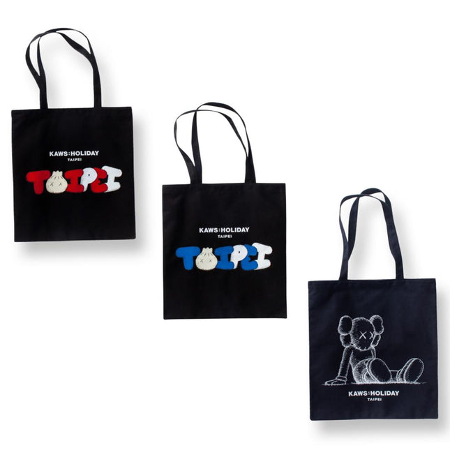 KAWS Holiday Taipei Tote Bags (Set of 3) - SOLE SERIOUSS (1)
