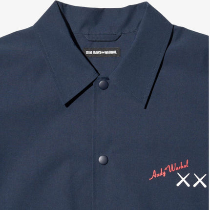 KAWS x Uniqlo x Andy Warhol Coach Jacket Navy Blue (SS24) | SOLE SERIOUSS [3]
