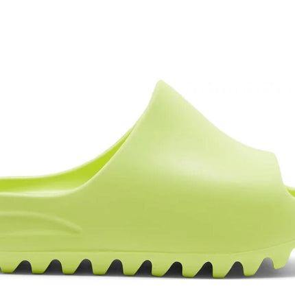 (Kids) Adidas Yeezy Slide 'Glow Green 1.0' (2021) GX6139 - SOLE SERIOUSS (1)