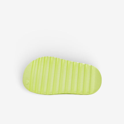 (Kids) Adidas Yeezy Slide 'Glow Green 2.0' (2022) HQ4116 - SOLE SERIOUSS (4)