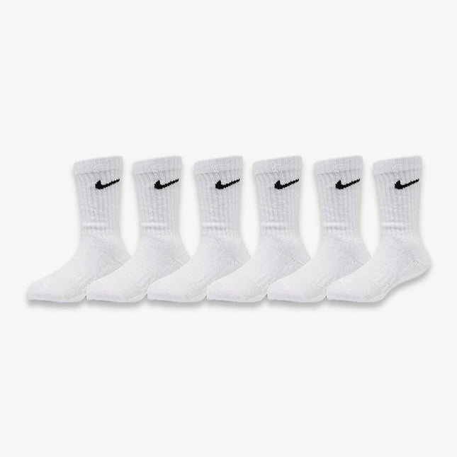 (Kids) Nike Dri-Fit Cushioned High Crew Socks (6 Pack) White - SOLE SERIOUSS (1)