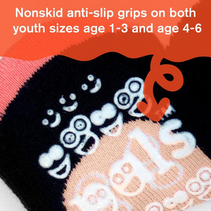 (Kids) Pals Socks Non-Slip High Crew Socks 'Cow & Pig' - SOLE SERIOUSS (4)