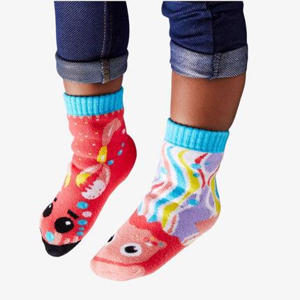 (Kids) Pals Socks Non-Slip High Crew Socks 'Crab & Jellyfish' - SOLE SERIOUSS (2)