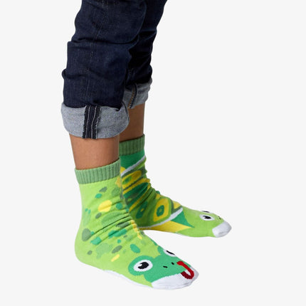 (Kids) Pals Socks Non-Slip High Crew Socks 'Frog & Turtle' - SOLE SERIOUSS (3)