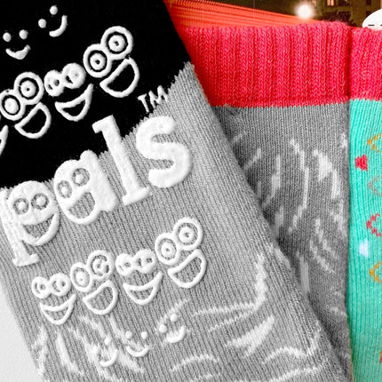 (Kids) Pals Socks Non-Slip High Crew Socks 'Giant Gorilla & Mutant Lizard' - SOLE SERIOUSS (2)