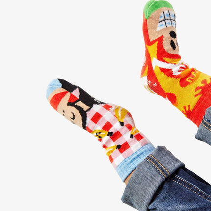 (Kids) Pals Socks Non-Slip High Crew Socks 'Julius & Bob' - SOLE SERIOUSS (2)