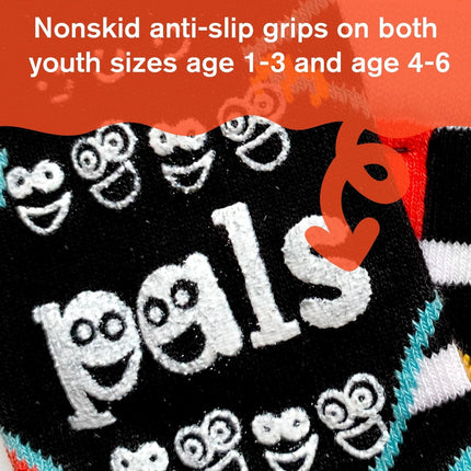 (Kids) Pals Socks Non-Slip High Crew Socks 'Julius & Skurvy' - SOLE SERIOUSS (3)