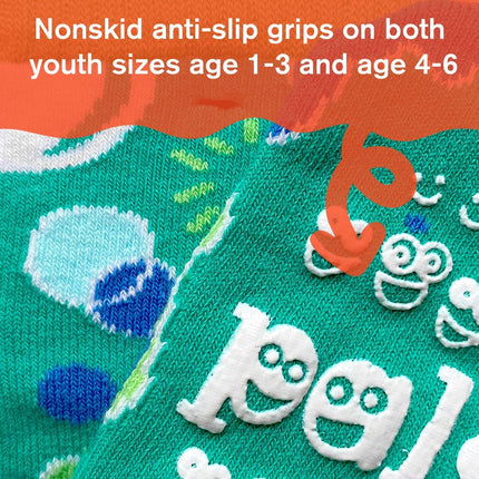 (Kids) Pals Socks Non-Slip High Crew Socks 'Pokey & Poppy' - SOLE SERIOUSS (4)