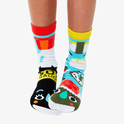 (Kids) Pals Socks Non-Slip High Crew Socks 'Sushi & Soy Sauce' - SOLE SERIOUSS (2)