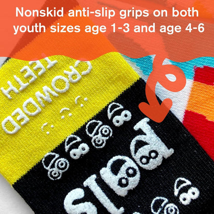 (Kids) Pals Socks Non-Slip High Crew Socks 'Sushi & Soy Sauce' - SOLE SERIOUSS (3)