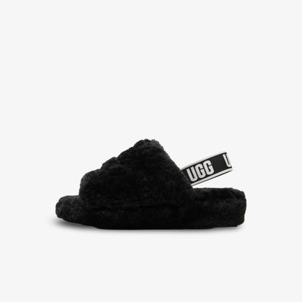 (Kids) UGG Fluff Yeah Slide 'Black' (2021) 1098494K-BLK - SOLE SERIOUSS (1)