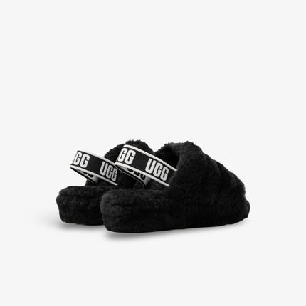 (Kids) UGG Fluff Yeah Slide 'Black' (2021) 1098494K-BLK - SOLE SERIOUSS (3)