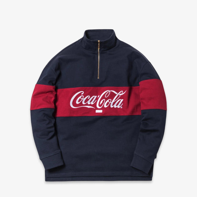 Kith x Coca-Cola Quarter Zip Rugby Navy (FW18) KH2232-102 - SOLE SERIOUSS (1)