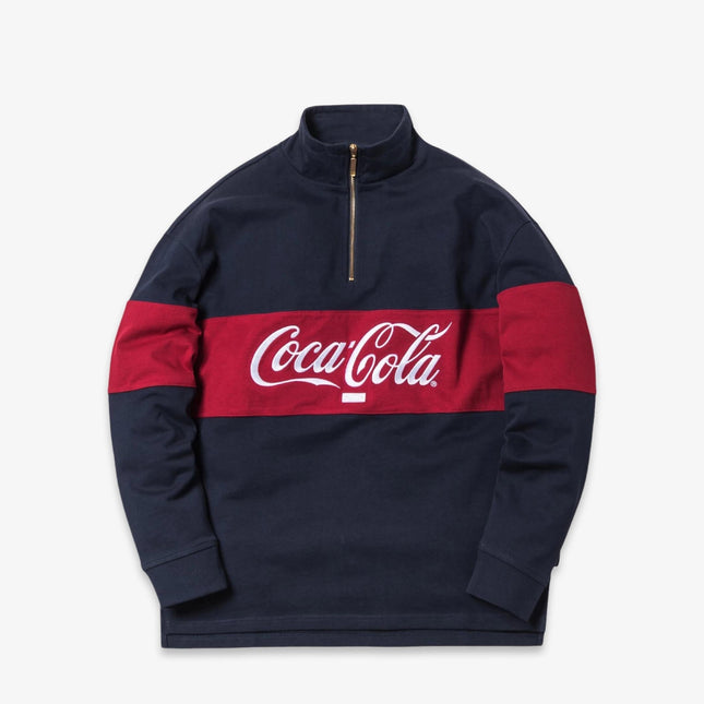Kith x Coca-Cola Quarter Zip Rugby Navy FW18 - SOLE SERIOUSS (1)