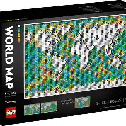 LEGO Art 'World Map' Building Kit (31203) - SOLE SERIOUSS (2)