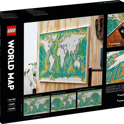 LEGO Art 'World Map' Building Kit (31203) - SOLE SERIOUSS (3)