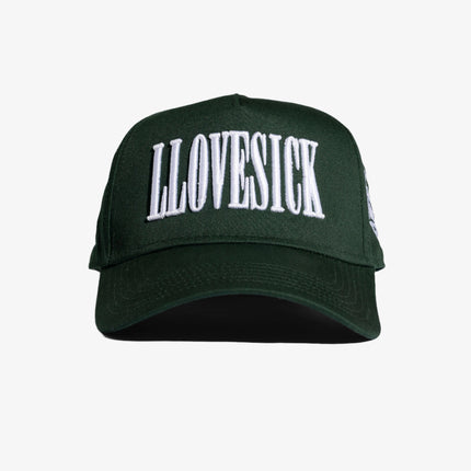 LLovesick 'Classic Logo' 3D Embroidered Snapback Cap Green LL1-101-FGN - SOLE SERIOUSS (1)