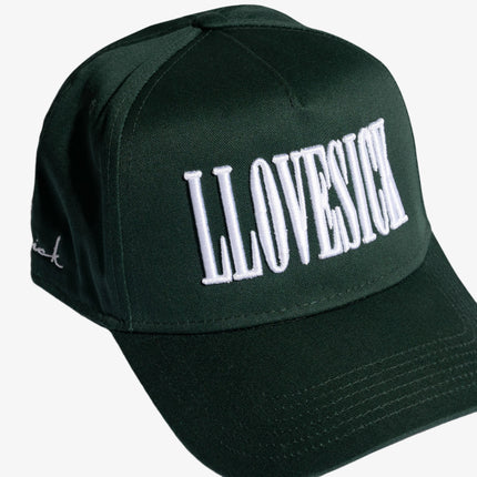 LLovesick 'Classic Logo' 3D Embroidered Snapback Cap Green LL1-101-FGN - SOLE SERIOUSS (2)