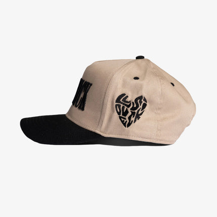 LLovesick 'Classic Logo' 3D Embroidered Snapback Cap Khaki / Black LL1-101-KHB - SOLE SERIOUSS (2)