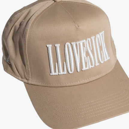 LLovesick 'Classic Logo' 3D Embroidered Snapback Cap Tan LL1-101-TAN - SOLE SERIOUSS (4)