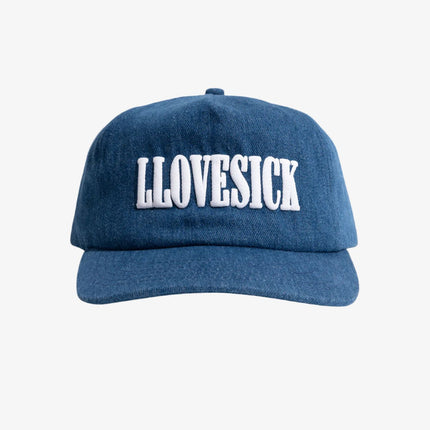 LLovesick 'Classic Logo' Denim Puff Print Snapback Cap Blue LL1-158-DNM - SOLE SERIOUSS (1)