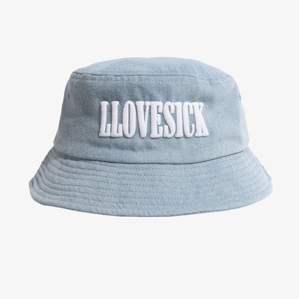 LLovesick 'Classic Logo' Puff Print Bucket Cap Denim Sky LL1-165-WDM - SOLE SERIOUSS (1)