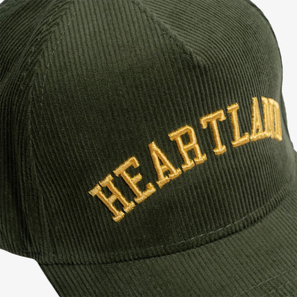 LLovesick 'Heartland' 3D Embroidered Corduroy Snapback Cap Mossy Green LL1-118-MGR - SOLE SERIOUSS (3)