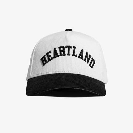 LLovesick 'Heartland' 3D Embroidered Corduroy Snapback Cap White / Black LL1-118-WBK - SOLE SERIOUSS (1)