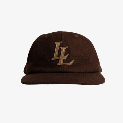 LLovesick 'LL Emblem' Stitched Low Profile Snapback Cap Brown / Red LL1-110-BRR - SOLE SERIOUSS (1)