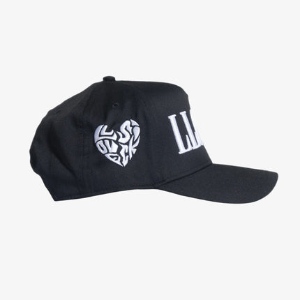 LLovesick 'LLOVERS' 3D Embroidered 5-Panel Snapback Cap Black / White LL1-102-BLK - SOLE SERIOUSS (2)