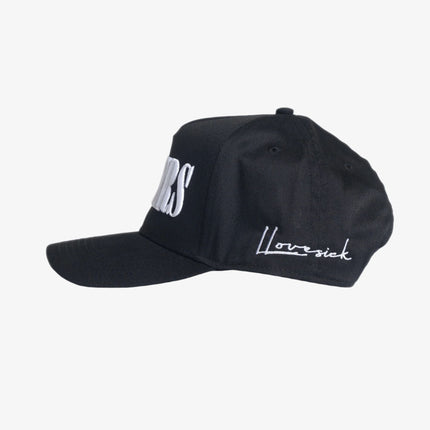 LLovesick 'LLOVERS' 3D Embroidered 5-Panel Snapback Cap Black / White LL1-102-BLK - SOLE SERIOUSS (3)