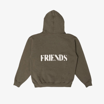 LLovesick 'LLOVERS or FRIENDS' Puff Print Heavyweight Pullover Hoodie Marine Green LL3-153-ARM - SOLE SERIOUSS (2)